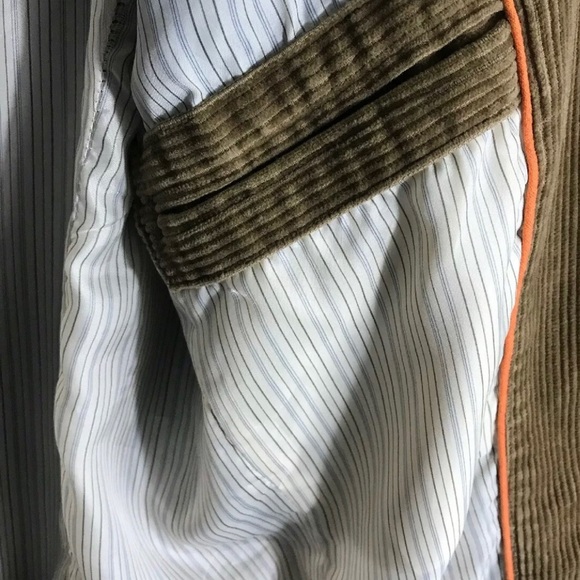 Men’s Large Corduroy Two Button Blazer Coat VTG - Picture 5 of 9